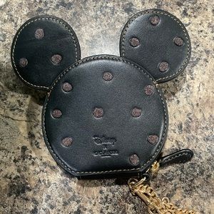 NWOT Coach X Disney Mickey Mouse coin purse
